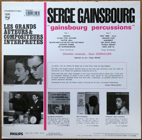 Master Release: Gainsbourg Percussions by Serge Gainsbourg