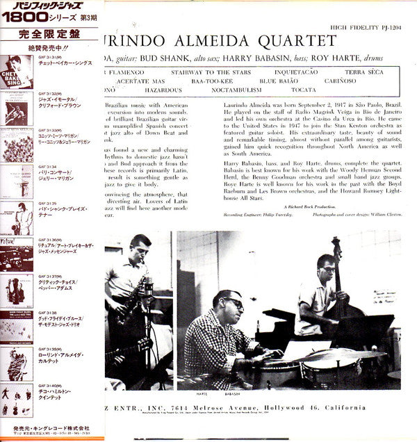 Laurindo Almeida Quartet Featuring Bud Shank