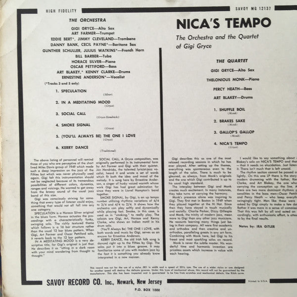 Nica's Tempo