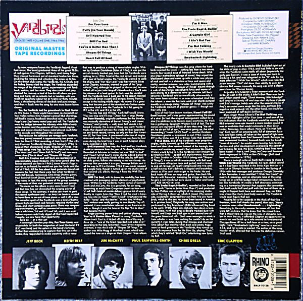 Master Release: Greatest Hits, Volume One: 1964-1966 by The Yardbirds