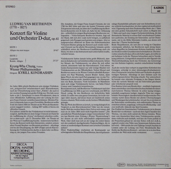 Master Release: Violin Concerto by Ludwig van Beethoven