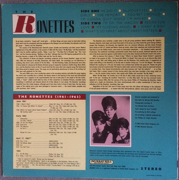 Master Release: The Ronettes (Featuring Veronica) by The Ronettes