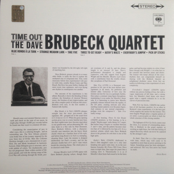 Release: Time Out-Vinyl-UK & Ireland-2016-88697 26944 1, 88697269441, 5-8287801