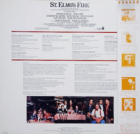 Release: St. Elmo's Fire (Original Motion Picture Soundtrack)-Vinyl-Japan-1985-P-13182-4988651