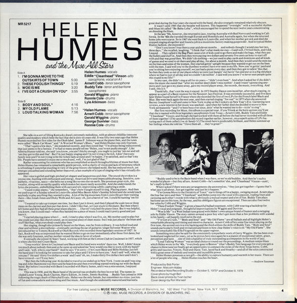 Release: Helen Humes And The Muse All Stars-Vinyl-US-1980-MR 5217-5483915