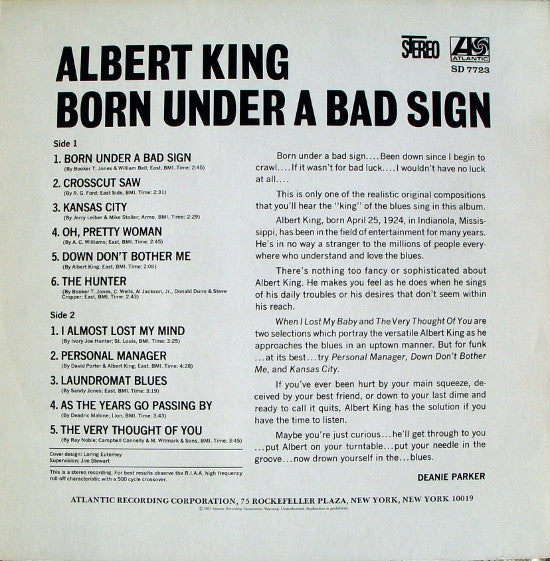 Master Release: Born Under A Bad Sign by Albert King
