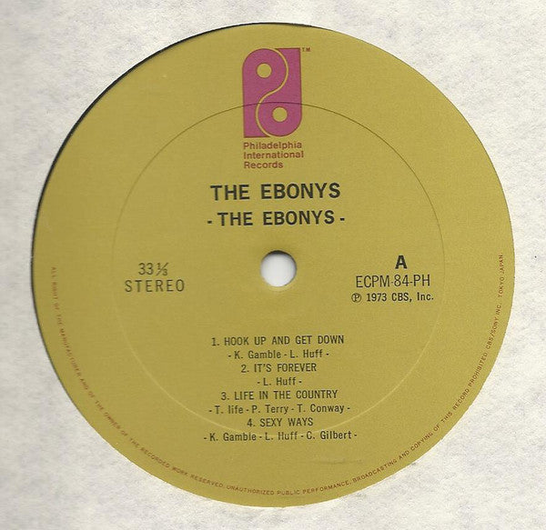 Release: The Ebonys-Vinyl-Japan-1974-ECPM-84-8379147