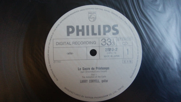 Release: Le Sacre Du Printemps-Vinyl-Japan-1983-28PJ-2-9765566