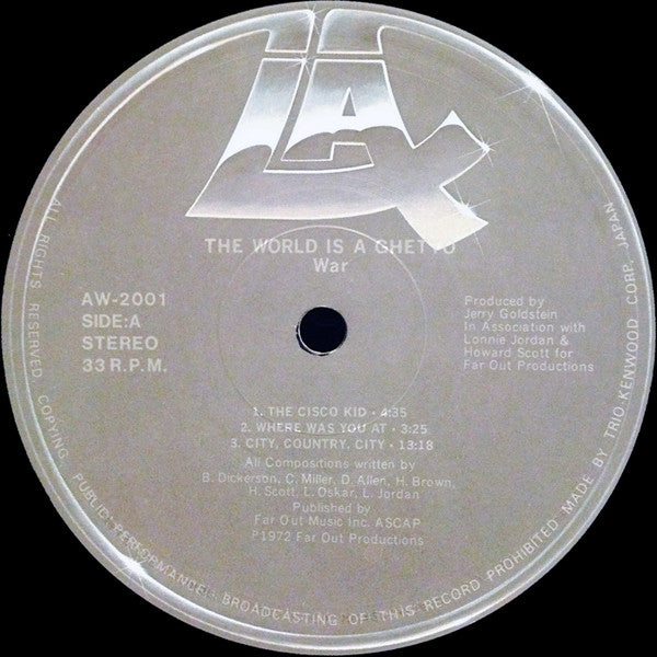 Release: The World Is A Ghetto-Vinyl-Japan-1977-AW-2001-6718199