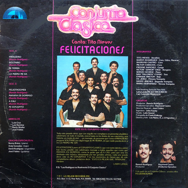 Master Release: Felicitaciones by Conjunto Clasico