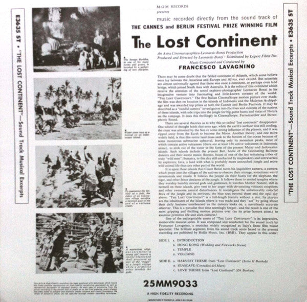 Master Release: The Lost Continent by Angelo Francesco Lavagnino