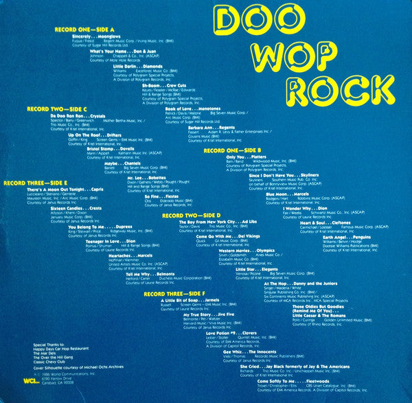 Release: Doo Wop Rock-Vinyl-US-1986-UR 520-5934923