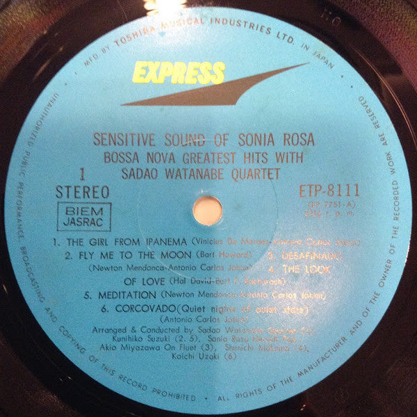 Release: Sensitive Sound Of Sonia Rosa-Vinyl-Japan-1971-ETP-8111-8033382