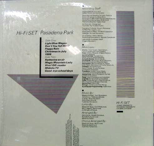 Release: Pasadena Park-Vinyl-Japan-1984-28AH 1717-6022141