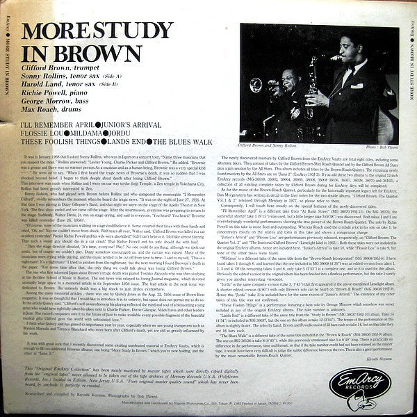 Release: More Study In Brown-Vinyl-Japan-1984-195J-1-4481155