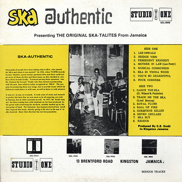 Master Release: Ska Authentic by The Skatalites