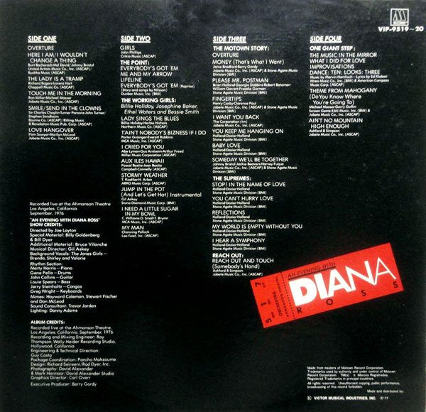 Release: An Evening With Diana Ross-Vinyl-Japan-1977-VIP-9519~20-5914270