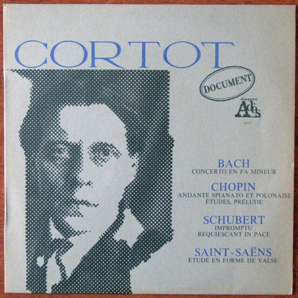 Master Release: Cortot by Johann Sebastian Bach