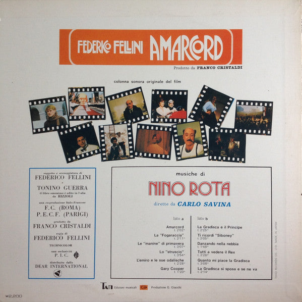 Master Release: Amarcord (Colonna Sonora Originale Del Film) by Nino Rota