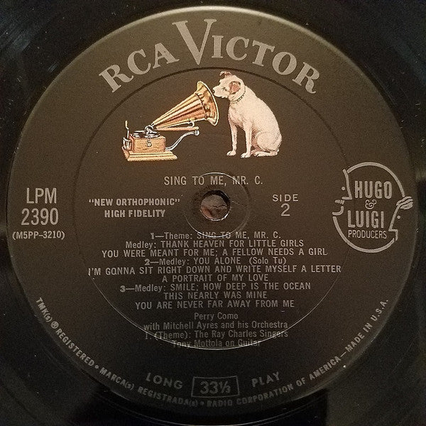 Sing To Me, Mr. C.