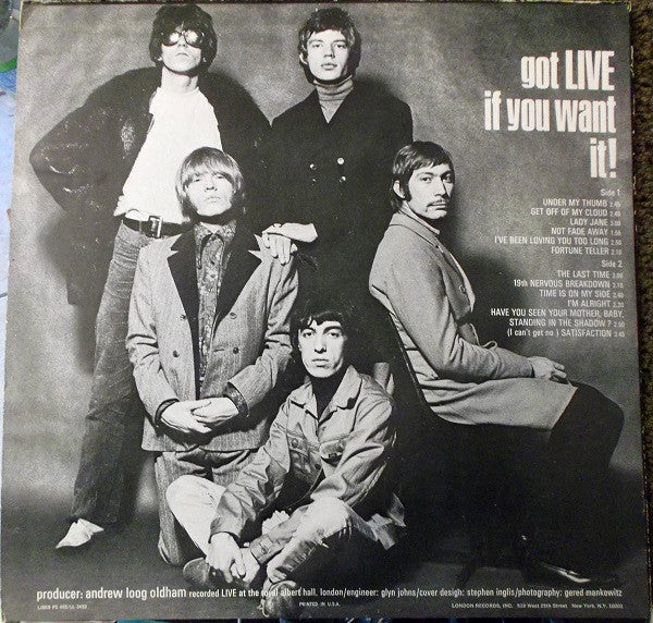 Release: Got Live If You Want It!-Vinyl-US-None-PS 493-4070624