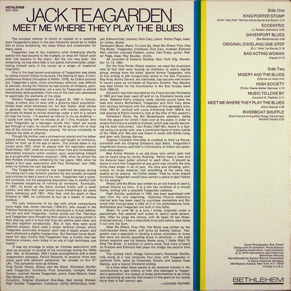 Release: Jazz Great-Vinyl-US-1978-BCP 6040-3700396