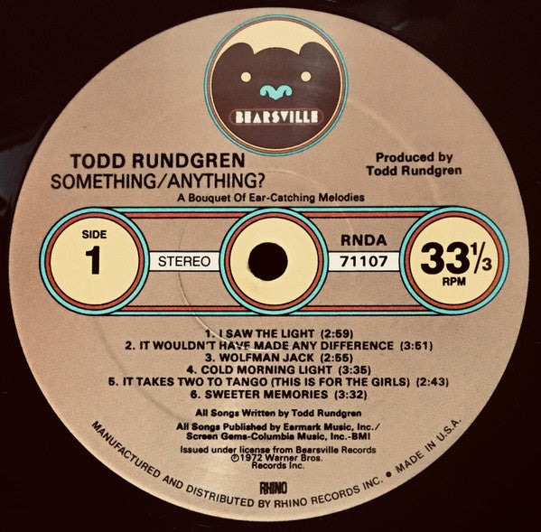 Master Release: Something / Anything? by Todd Rundgren