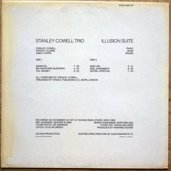 Master Release: Illusion Suite by Stanley Cowell Trio