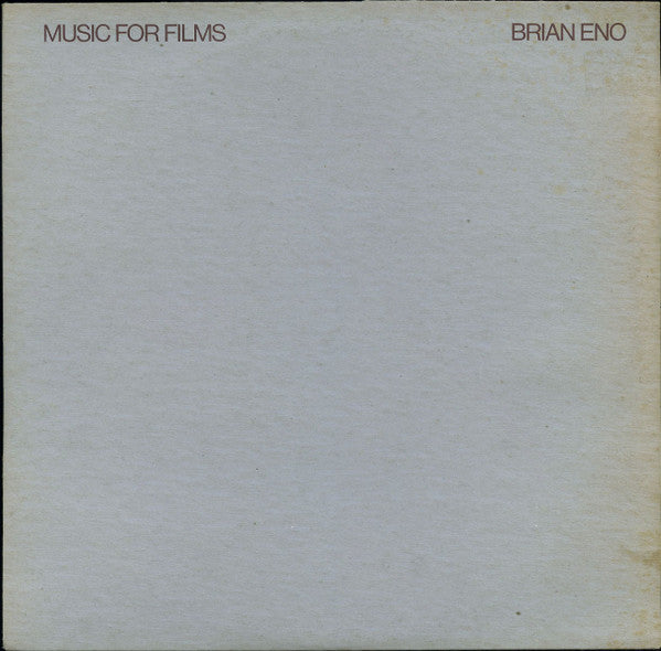 Master Release: Music For Films by Brian Eno