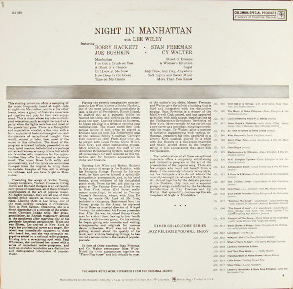 Release: Night In Manhattan-Vinyl-US-1973-JCL 656, JCL 656-4408171