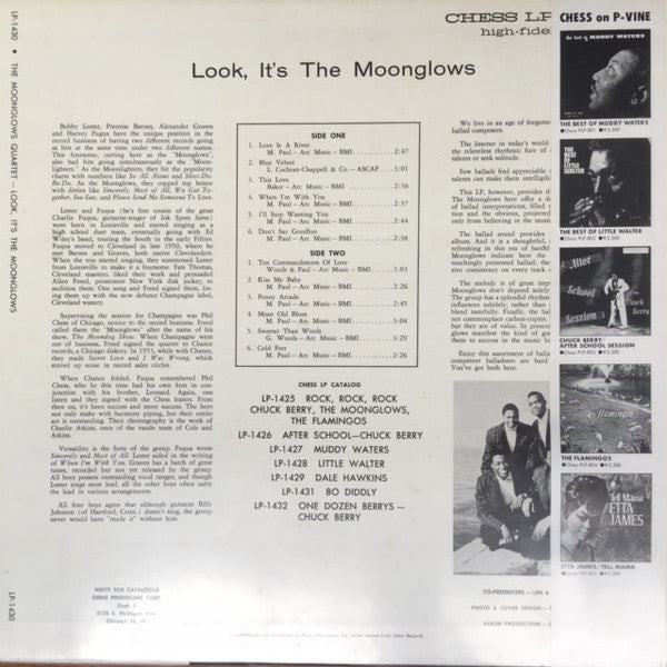 Release: Look! It's The Moonglows-Vinyl-Japan-1983-PLP-808, LP 1430-7330046