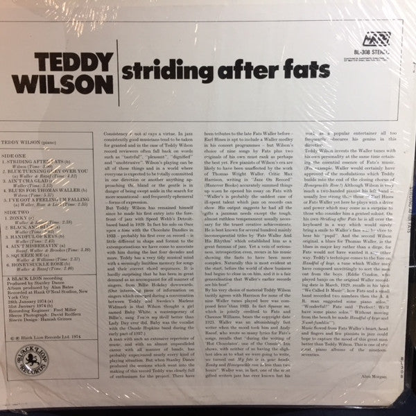Release: Striding After Fats-Vinyl-US-1975-BL 308-4578175