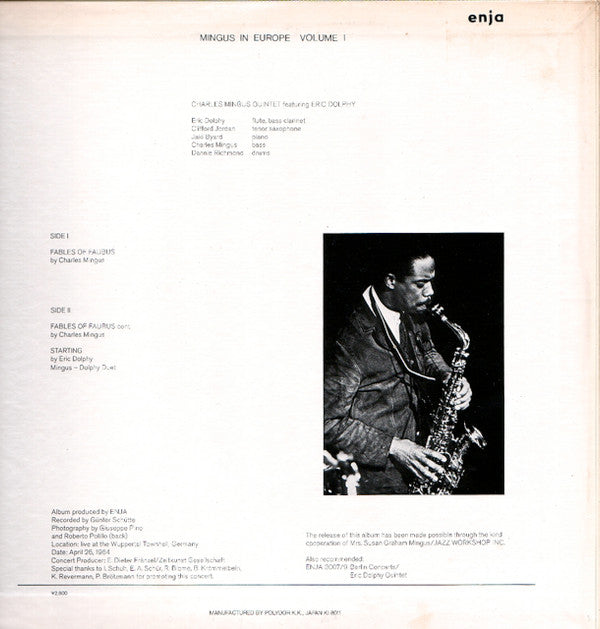 Release: Mingus In Europe Volume I-Vinyl-Japan-1980-28MJ 3002-6544689