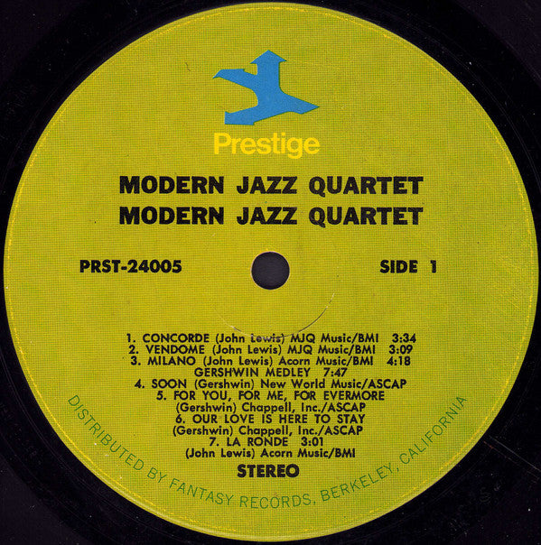 Release: Modern Jazz Quartet-Vinyl-US-None-PRST- 24005, PR 24005-7619754