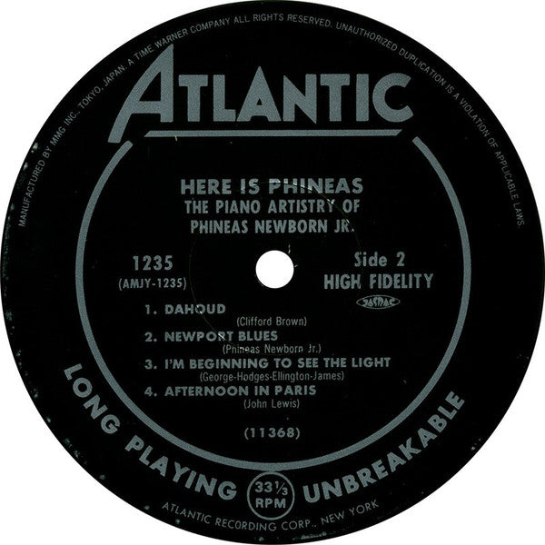 Here Is Phineas (The Piano Artistry Of Phineas Newborn Jr.)