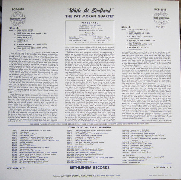 Release: While At Birdland-Vinyl-Spain-1988-FSR-2047, BCP-6018.-4103482
