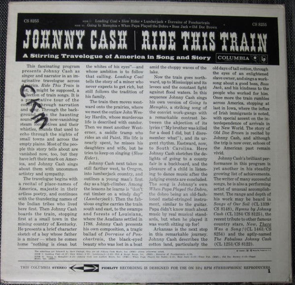 Master Release: Ride This Train by Johnny Cash