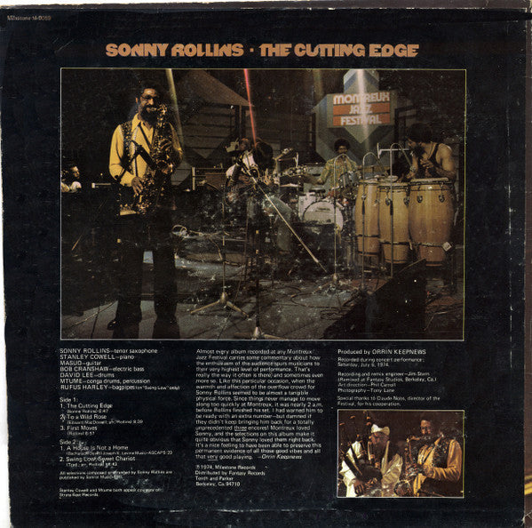 Master Release: The Cutting Edge by Sonny Rollins