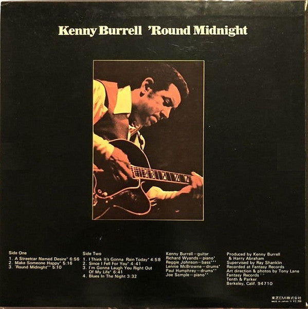 Release: 'Round Midnight-Vinyl-Japan-1972-LFP-88049-8620261