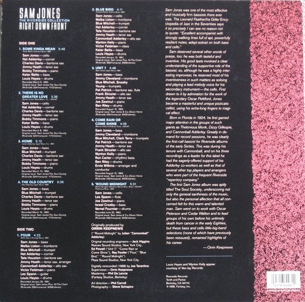 Master Release: Right Down Front - The Riverside Collection by Sam Jones