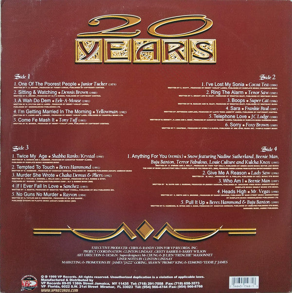 Master Release: 1979-1999 VP Records 20th Anniversary by Various