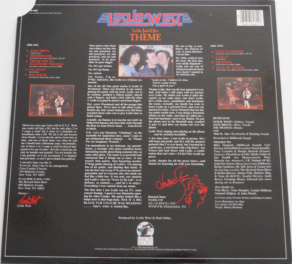 Master Release: Theme by Leslie West