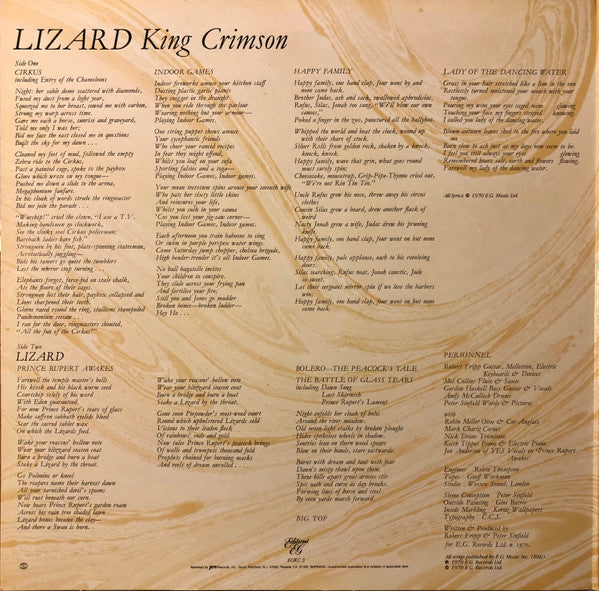 Master Release: Lizard by King Crimson