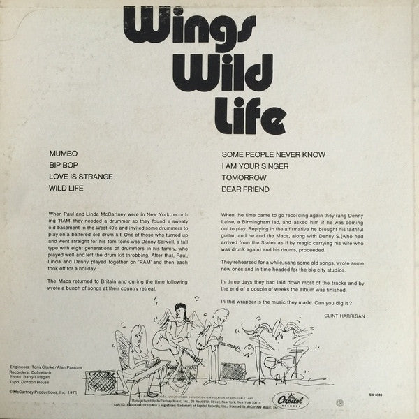 Release: Wild Life-Vinyl-US-1976-SW 3386, SW-3386-7646036