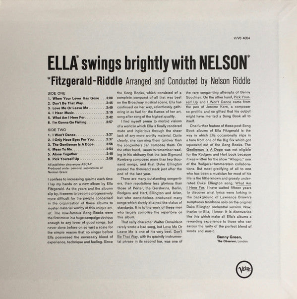 Release: Ella Swings Brightly With Nelson-Vinyl-Japan-1993-POJJ-1561-2133326