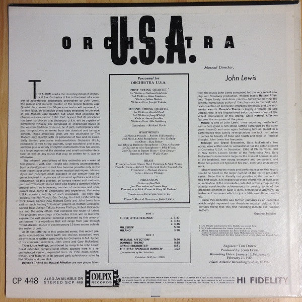 Master Release: Debut by Orchestra U.S.A.