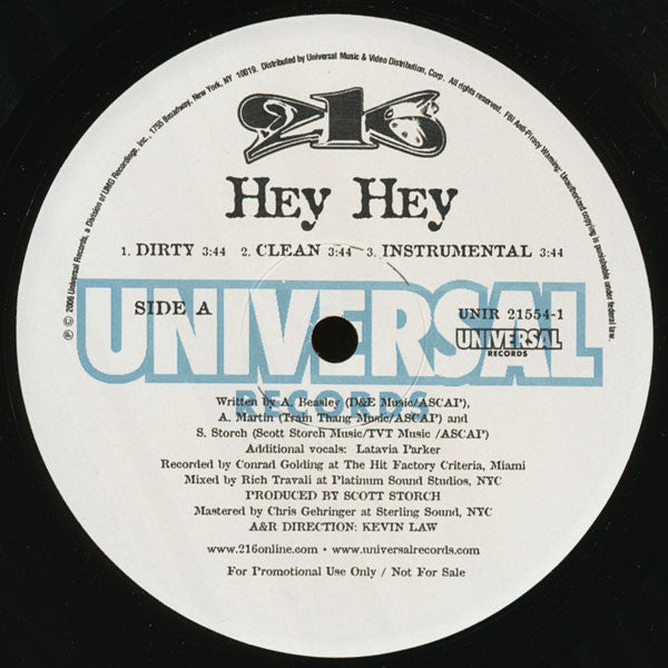 Master Release: Hey Hey / Like This Boi by 216