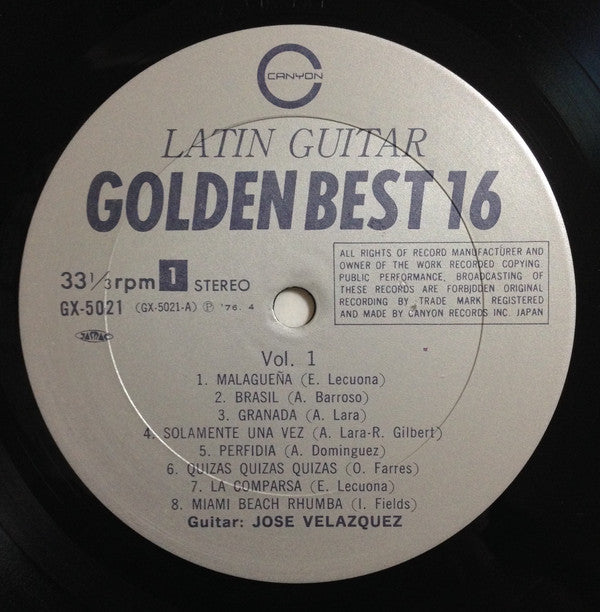 Latin Guitar Golden Best 16 - Vol.1