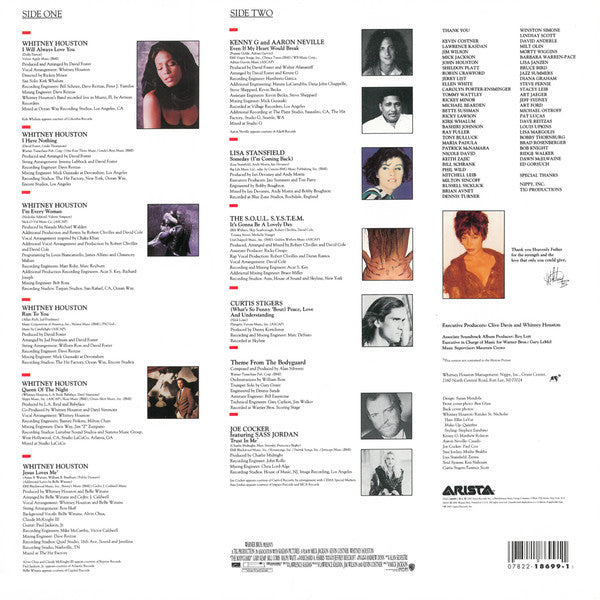 Release: The Bodyguard (Original Soundtrack Album)-Vinyl-US-1992-07822-18699-1-3428388