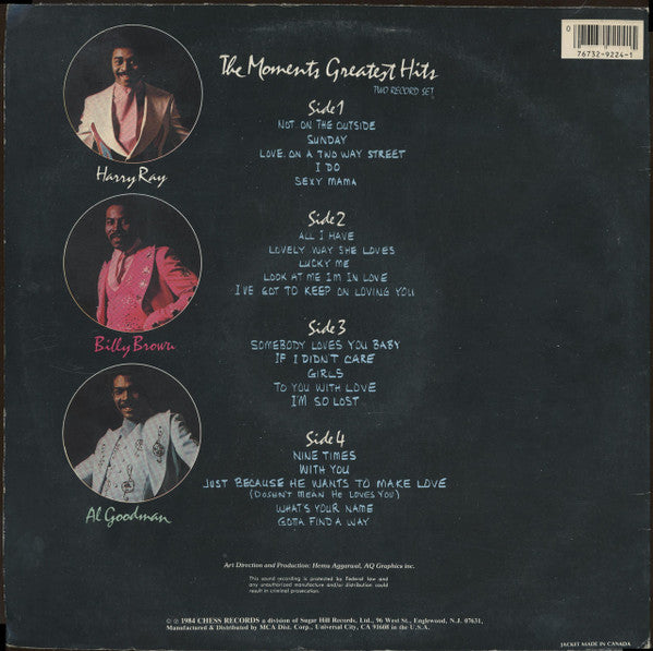 Release: The Moments Greatest Hits-Vinyl-US-1984-CH2-92517-5522691